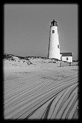 Tours to the Great Point Light Tower During the Summer -BW